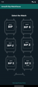 اسکرین شات 1 برنامه Watchfaces Amazfit Bip 3/5 & U
