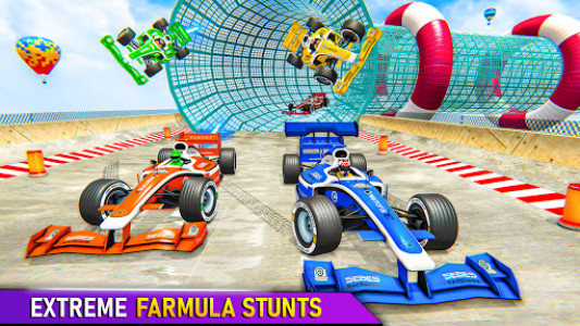 اسکرین شات برنامه Formula Car GT Stunts Race: Mega Ramp Stunt Games 3