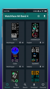 اسکرین شات 2 برنامه Watchfaces for Mi Band 4