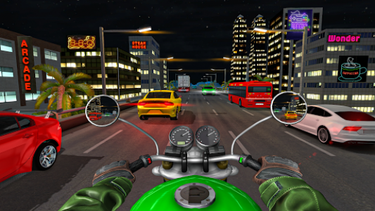 اسکرین شات برنامه Traffic Highway Rider: Real Bike Racing Games 1