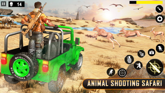 اسکرین شات بازی Wild Animal Hunting Games 3D 3