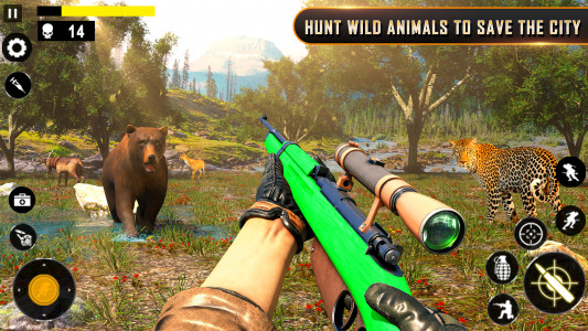 اسکرین شات بازی Wild Animal Hunting Games 3D 2