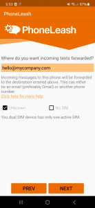 اسکرین شات برنامه Fwd SMS & more to email/phone 1
