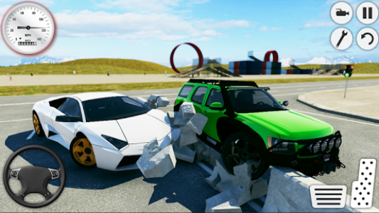 اسکرین شات برنامه Ultimate City Car Crash 2019: Driving Simulator 2