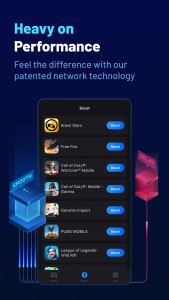 اسکرین شات 3 برنامه GearUP: Lower Lag Game Booster