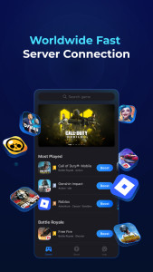 اسکرین شات 4 برنامه GearUP: Lower Lag Game Booster