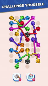 اسکرین شات 2 بازی Twisted Ropes: Untangle 3D