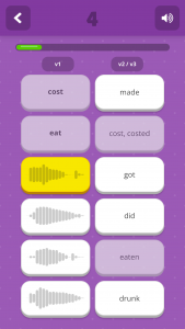 اسکرین شات برنامه Irregular Verbs 5