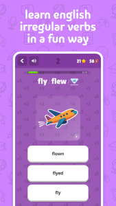 اسکرین شات 1 برنامه English Irregular Verbs