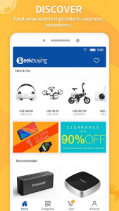 اسکرین شات برنامه GeekBuying - Gadget shopping made easy 1