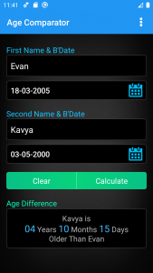 اسکرین شات برنامه Age Calculator 7