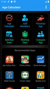 اسکرین شات برنامه Age Calculator 1