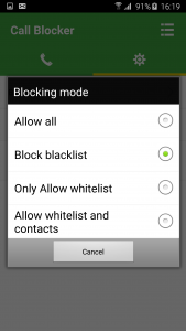 اسکرین شات برنامه Call Blocker - Blacklist 3