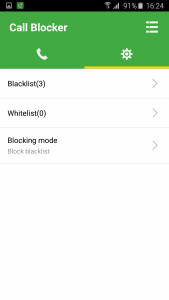 اسکرین شات برنامه Call Blocker - Blacklist 2