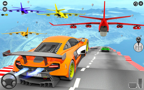 اسکرین شات 6 برنامه Superhero Car Games: Mega Ramp