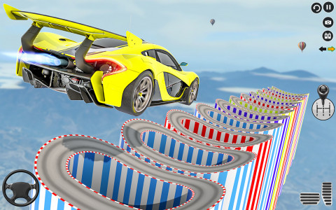 اسکرین شات 4 برنامه Superhero Car Games: Mega Ramp