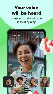 اسکرین شات 2 برنامه Online chat, calls - Gem Space