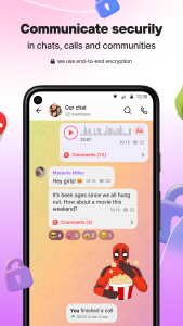اسکرین شات 3 برنامه Online chat, calls - Gem Space