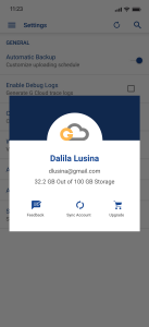 اسکرین شات برنامه G Cloud Backup 5