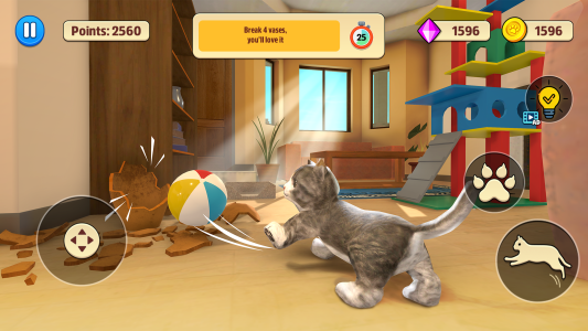 اسکرین شات 3 بازی Chaos in The House : Cat Sim