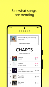 اسکرین شات برنامه Genius — Song Lyrics Finder 2