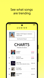 اسکرین شات 2 برنامه Genius — Song Lyrics Finder