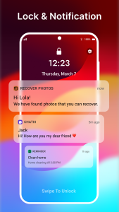 اسکرین شات برنامه Notify - Aesthetic Lock Screen 1