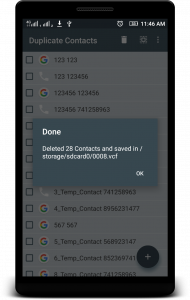 اسکرین شات 8 برنامه Duplicate Contacts Remover