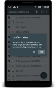 اسکرین شات برنامه Duplicate Contacts Remover 6