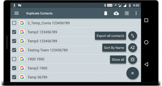 اسکرین شات برنامه Duplicate Contacts Remover 1