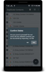 اسکرین شات 6 برنامه Duplicate Contacts Remover