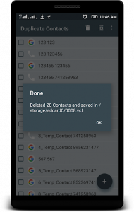 اسکرین شات برنامه Duplicate Contacts Remover 8
