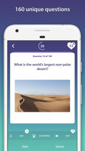 اسکرین شات 2 برنامه Geography Quiz