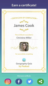 اسکرین شات 5 برنامه Geography Quiz
