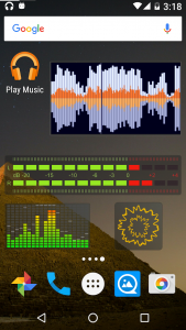 اسکرین شات برنامه Music VU Visualizer Widgets 2