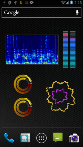 اسکرین شات برنامه Music VU Visualizer Widgets 3
