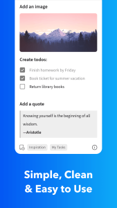 اسکرین شات 2 برنامه UpNote - notes, diary, journal