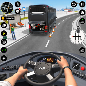 اسکرین شات برنامه Bus Simulator : 3D Bus Games 1