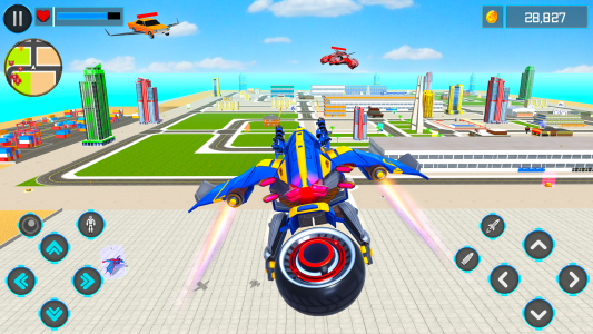 اسکرین شات 3 برنامه Robot Transform War Car Games