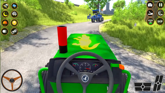 اسکرین شات 2 برنامه Tractor Game: Farming Games 3d
