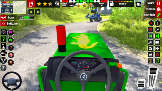 اسکرین شات 1 برنامه Tractor Game: Farming Games 3d