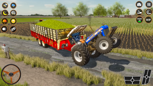 اسکرین شات 5 برنامه Tractor Game: Farming Games 3d