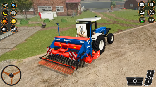 اسکرین شات 6 برنامه Tractor Game: Farming Games 3d