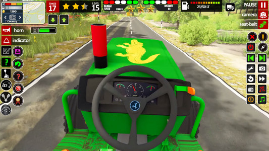 اسکرین شات 2 برنامه Tractor Game: Farming Games 3d