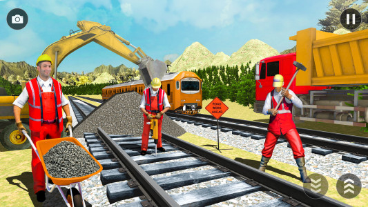 اسکرین شات 2 برنامه JCB Wala Game | Train Station