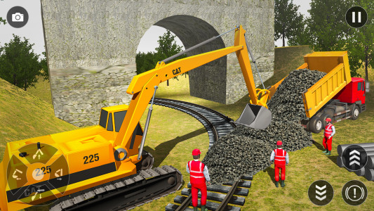 اسکرین شات 3 برنامه JCB Wala Game | Train Station