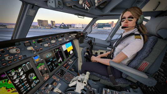 اسکرین شات 1 بازی Airplane Flight Simulator 2023