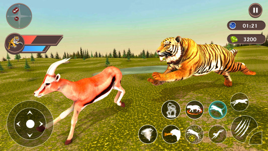 اسکرین شات 2 برنامه Tiger Simulator - Tiger Games