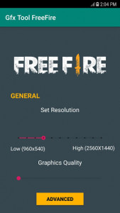اسکرین شات برنامه GFX Tool for FreeFire - Lag Fix 1