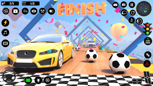اسکرین شات بازی Car Stunt Games - GT Mega Ramp 1